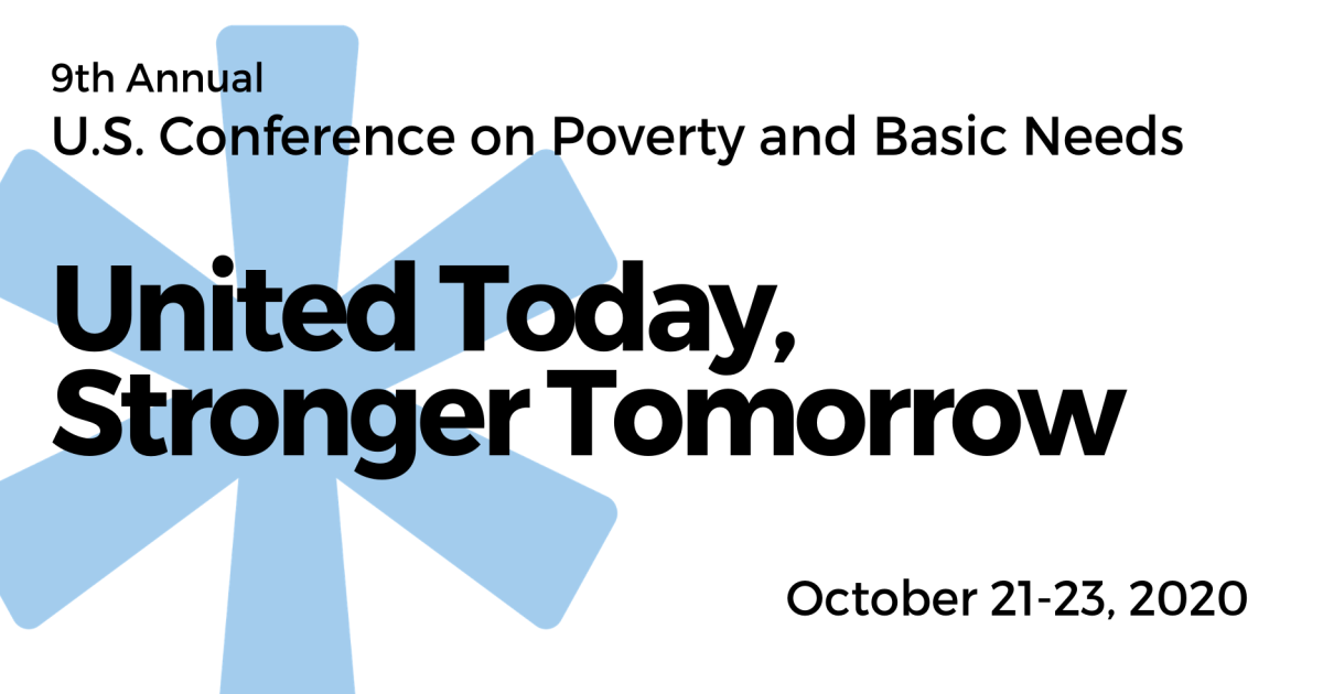 U.S. Conference on Poverty and Basic Needs, Wed, Oct 21st, 2020 @ 8:30 ...