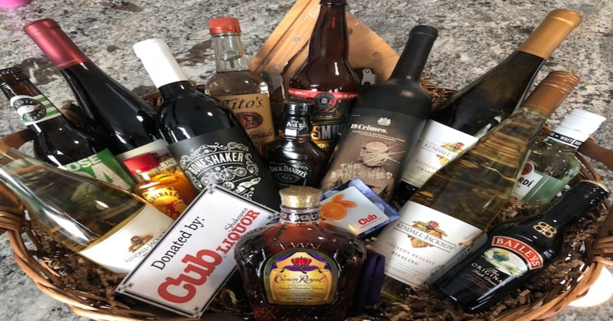 Auction Page Liquor And Food Basket