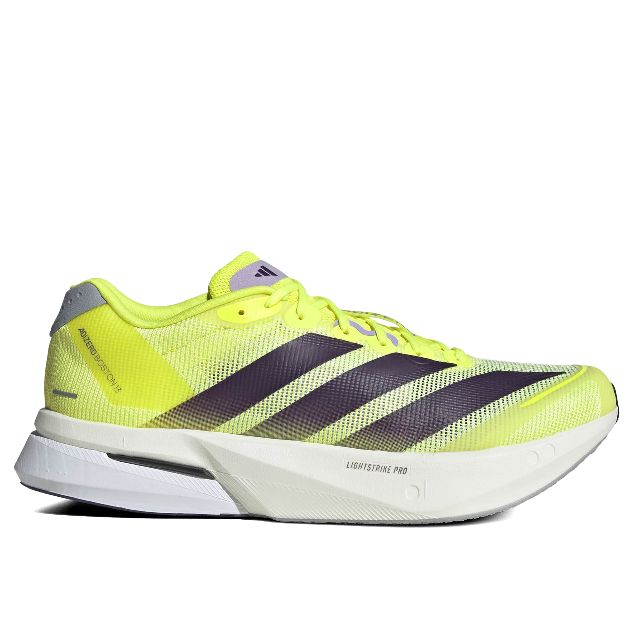 Adidas Mens Adizero Boston 13 Running Shoes Solar Yellow / Aurora 