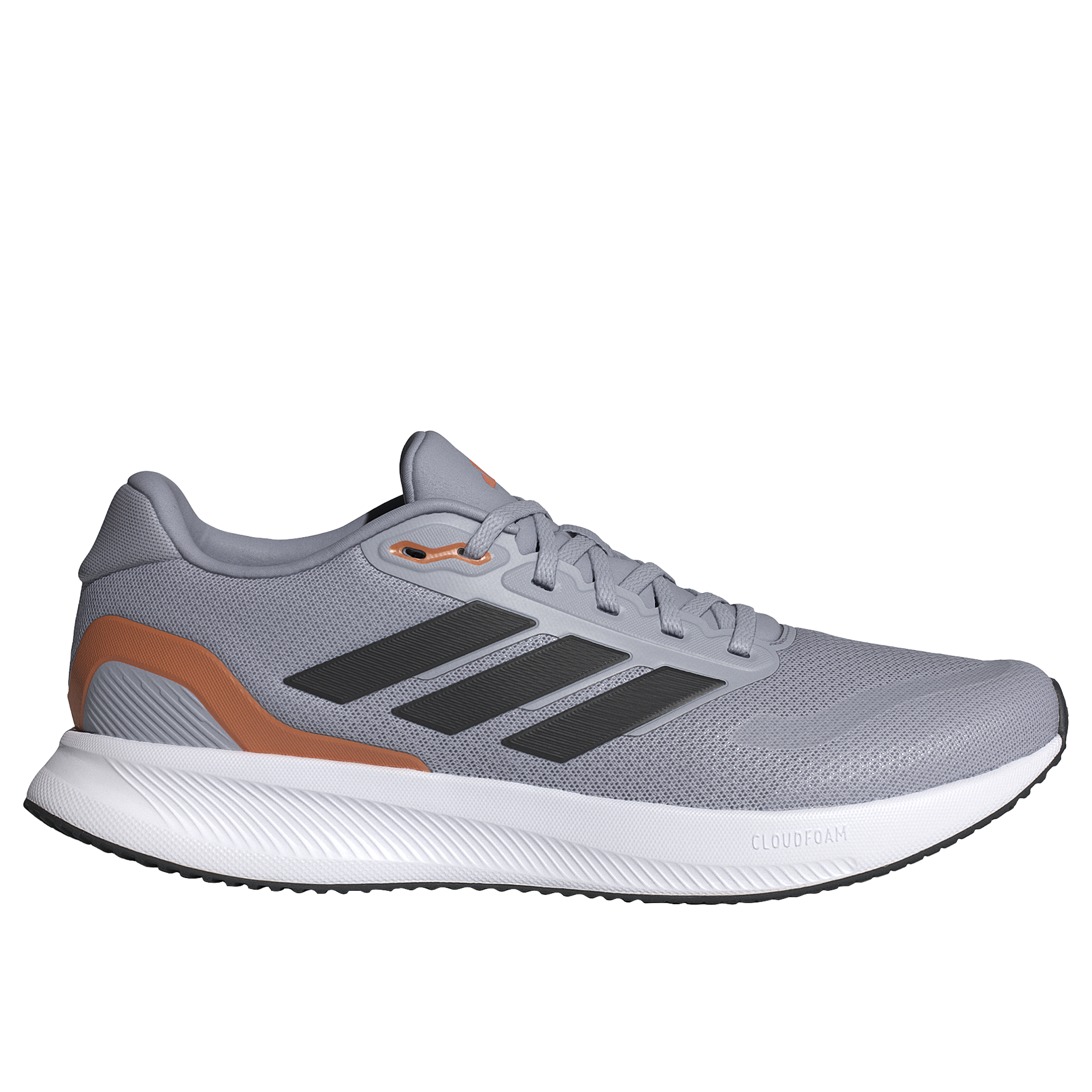 Adidas Mens Runfalcon 5 Running Shoes Halo Silver/Core Black/Dusky Orange |  Sports Direct Australia