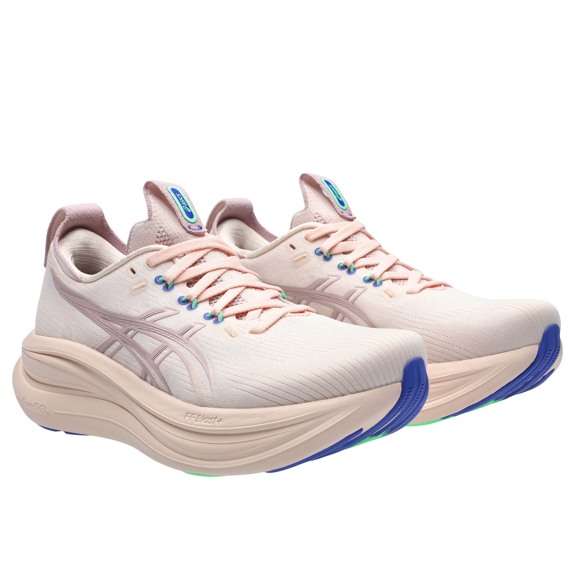 ASICS Gel-Nimbus 10.6 ホワイト/ピンク　24.5㎝ Asics Womens Gel-Nimbus 28 Running Shoes Pearl Pink/Morganite