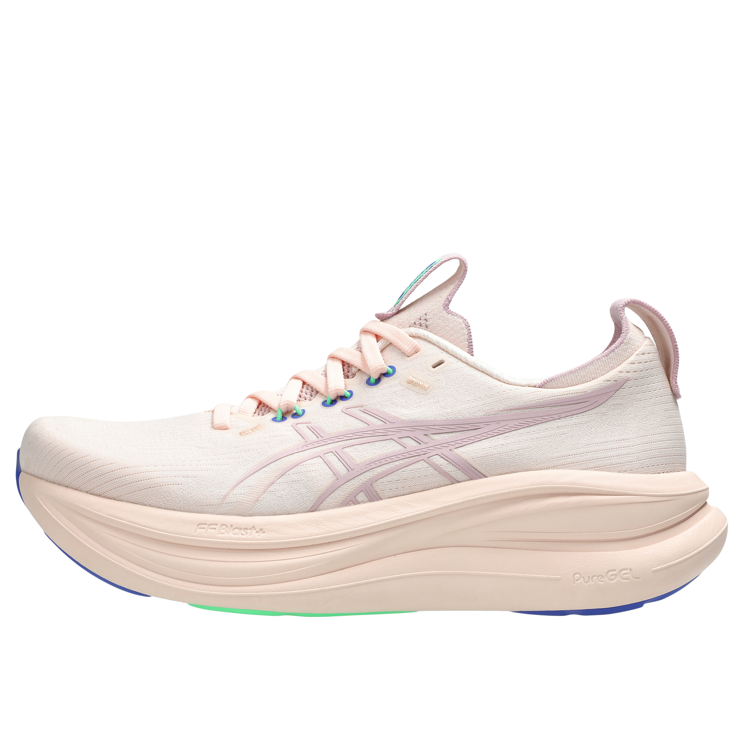 ASICS Gel-Nimbus 10.6 ホワイト/ピンク　24.5㎝ Asics Womens Gel-Nimbus 28 Running Shoes Pearl Pink/Morganite