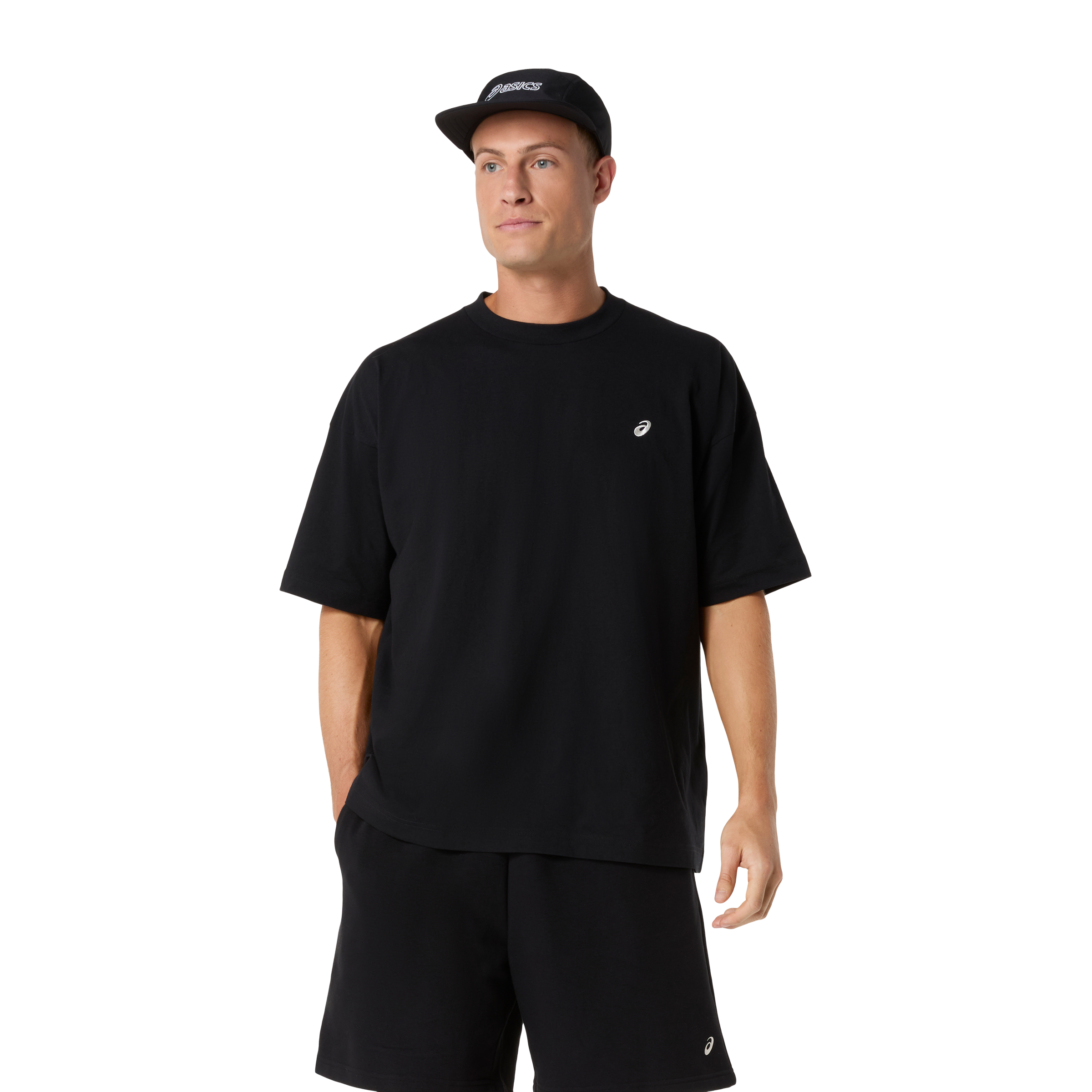 Asics Mens Cloud Graphic Relaxed Tee Performance Black | Sports