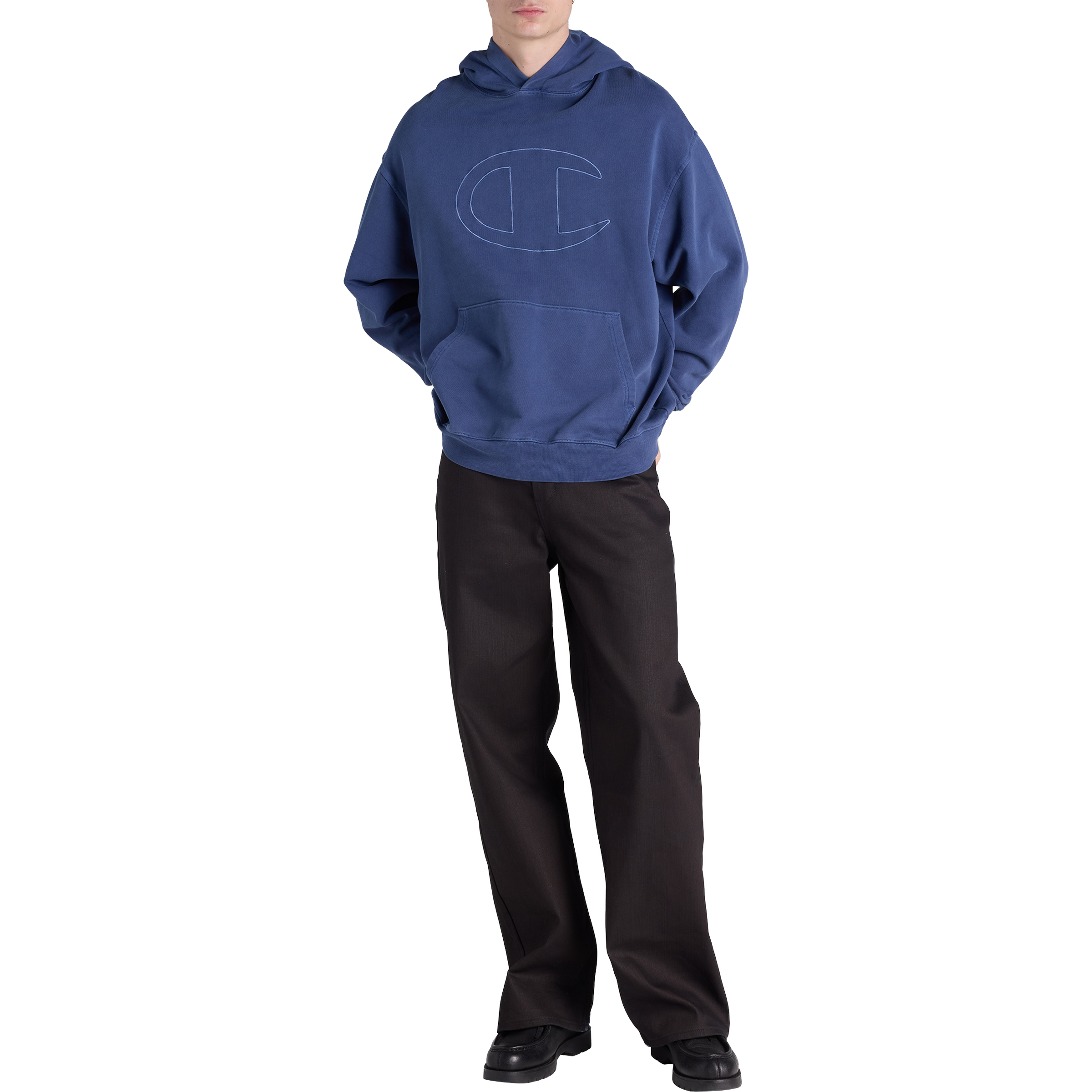 Champion Mens Rochester Vintage Wash Hoodie Sail Away Navy Csi 