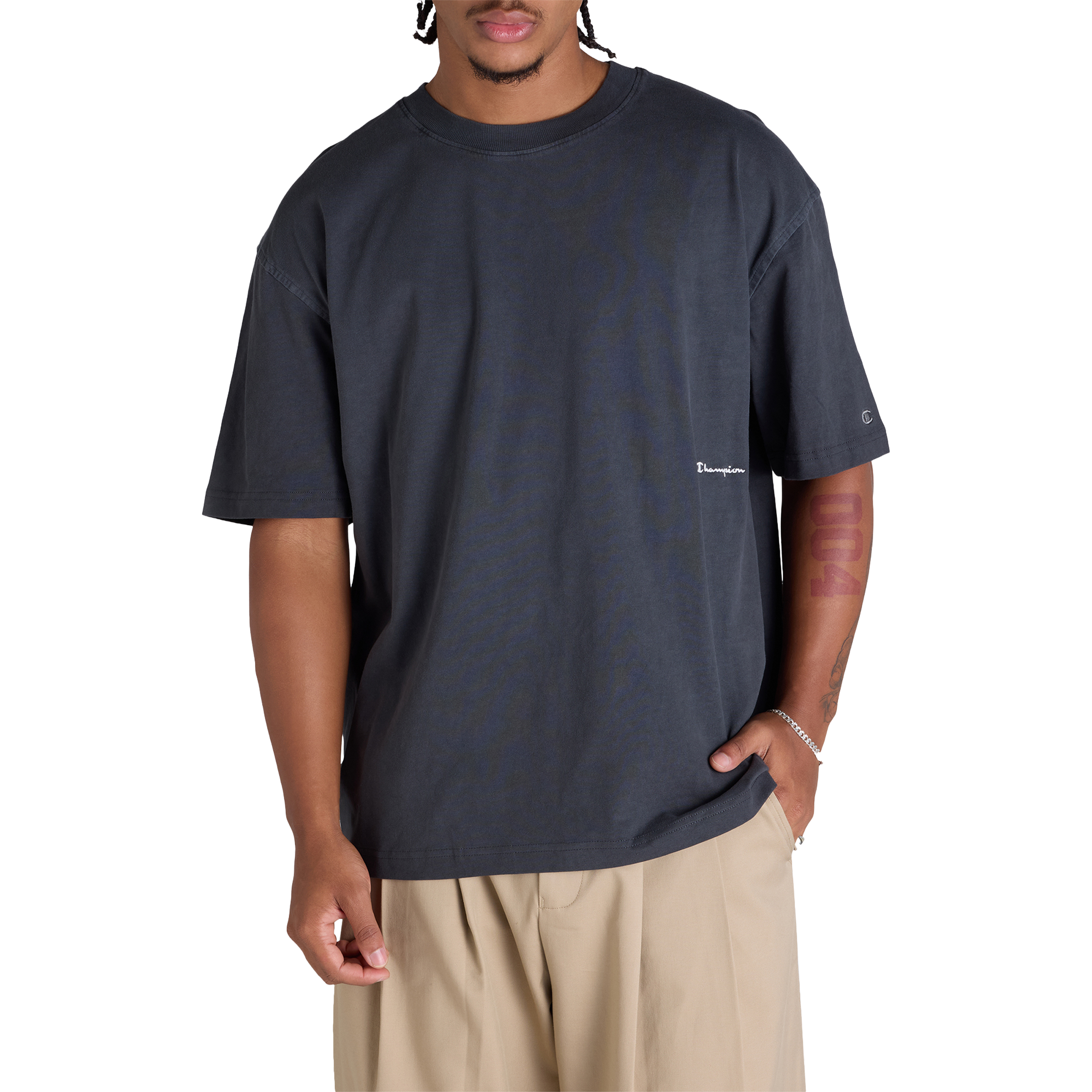 Champion Mens Rochester Vintage Wash Tee Black | Sports Direct