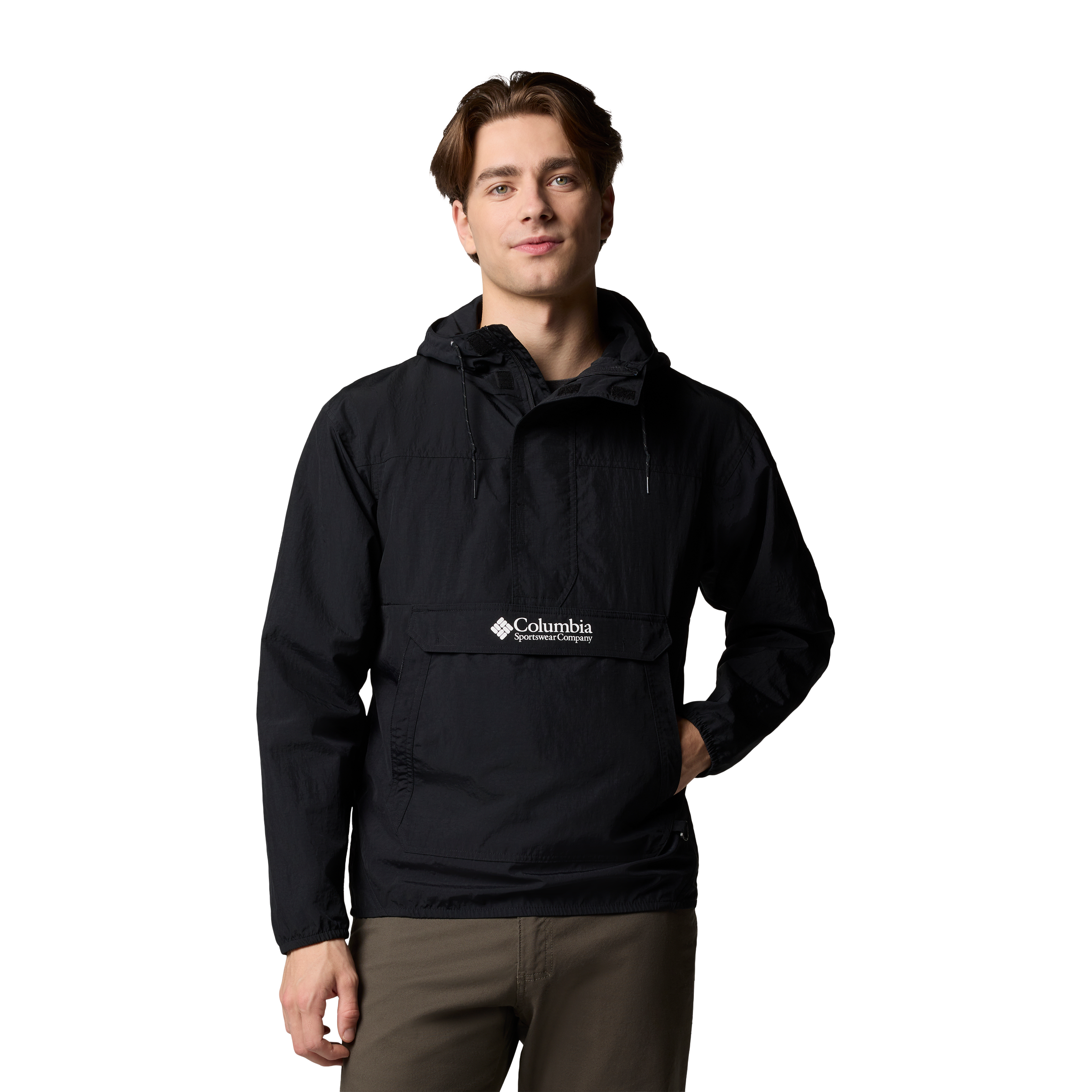 Columbia Mens Challenger™ Windbreaker Anorak Jacket Black | Sports 