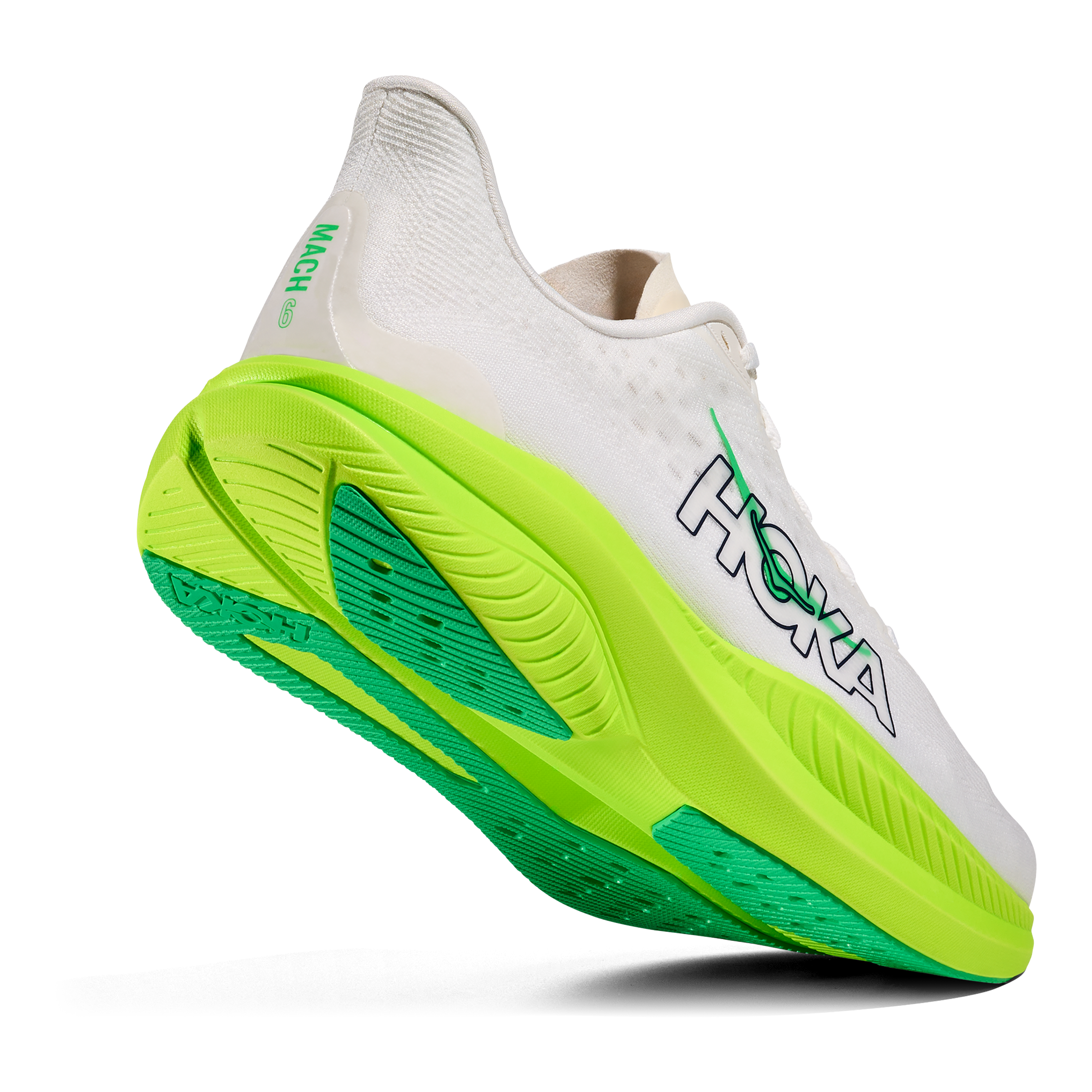 Hoka One One M Mach 6 Running Shoes Men\'s Size 12 D‎ Neon Yellow HOKA Men main image 2