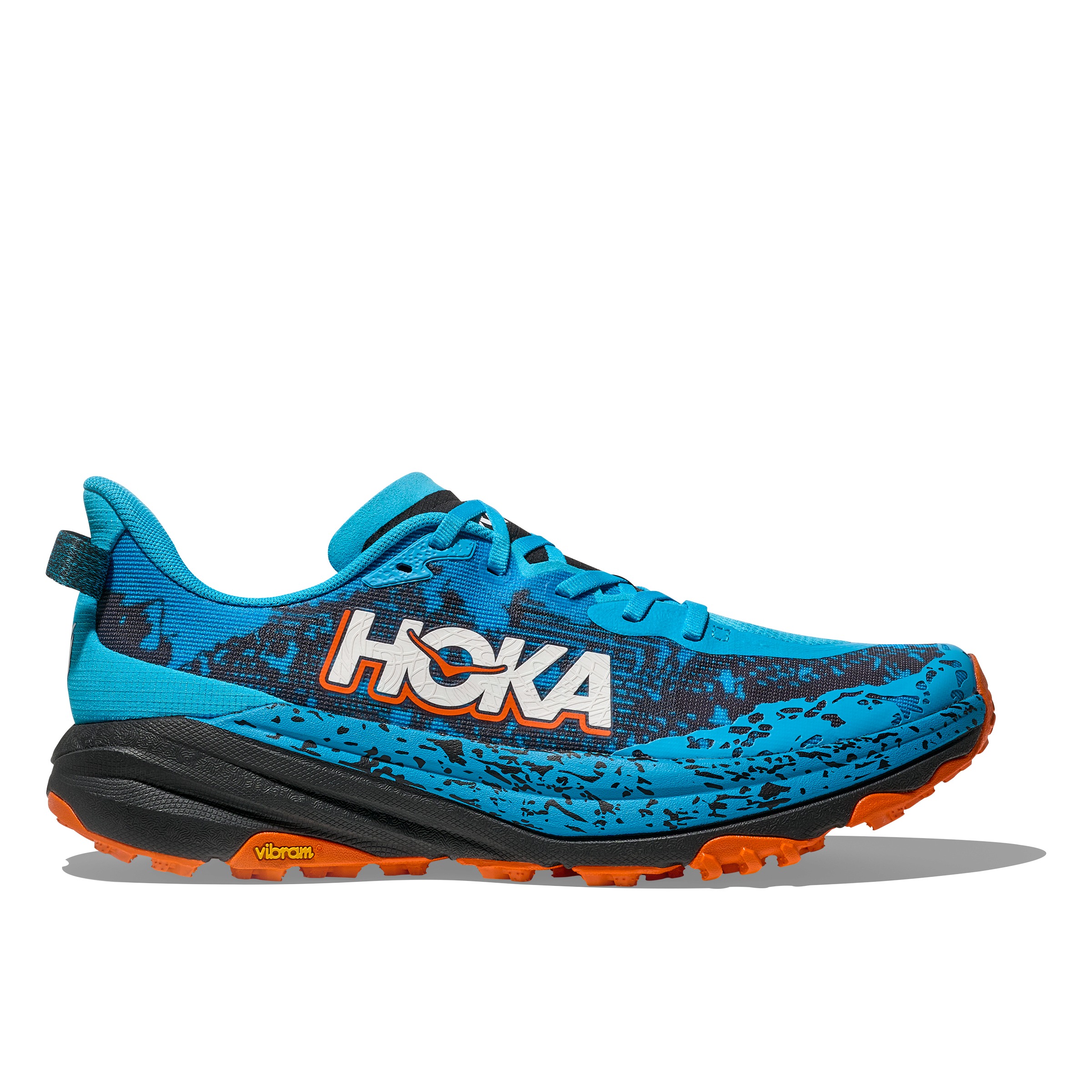 NEW HOKA men\'s speedgoat 6 gtx trail running shoes in blue twilight / druzy HOKA Men main image 2