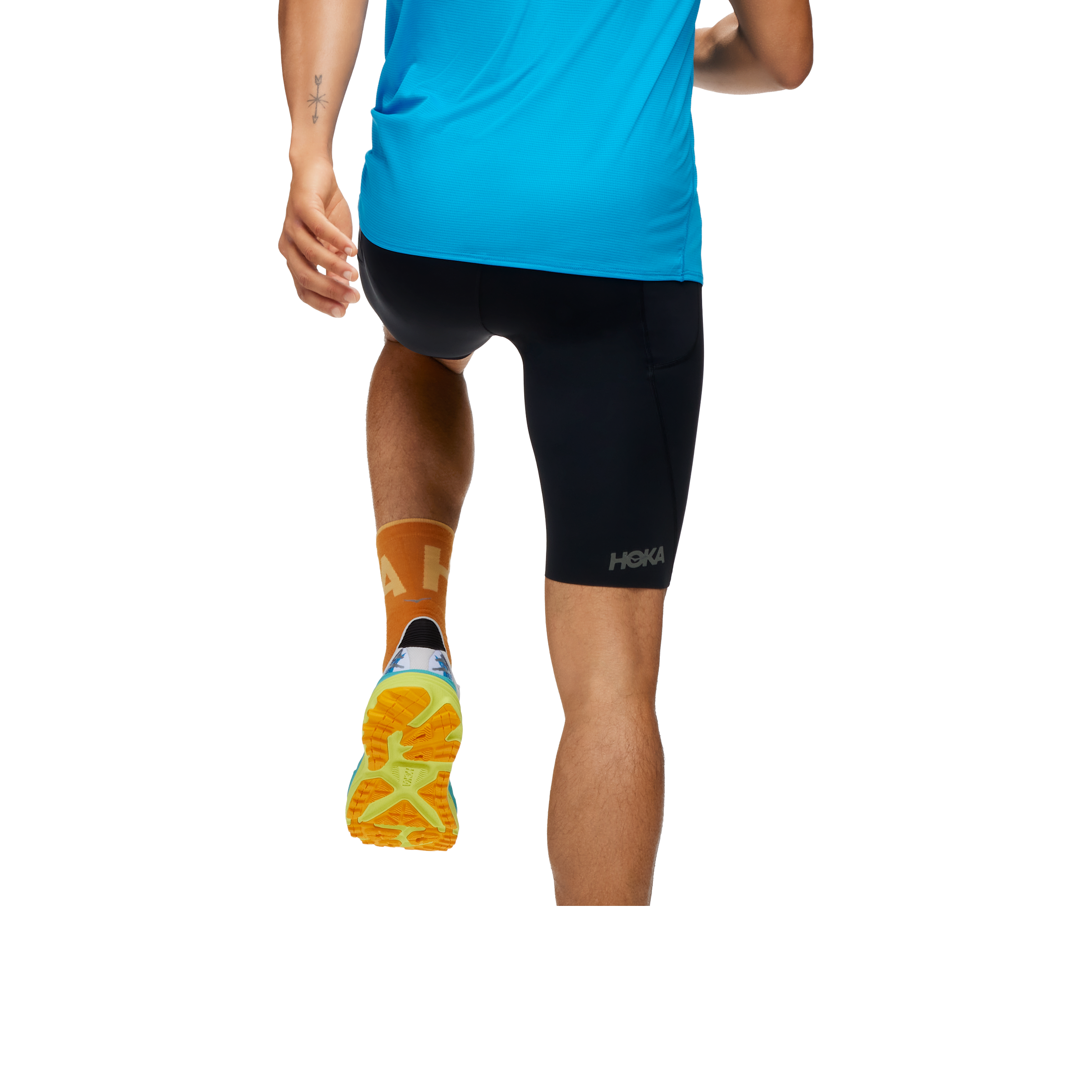 Hoka Mens Novafly Half Tight Shorts Black | Sports Direct Australia