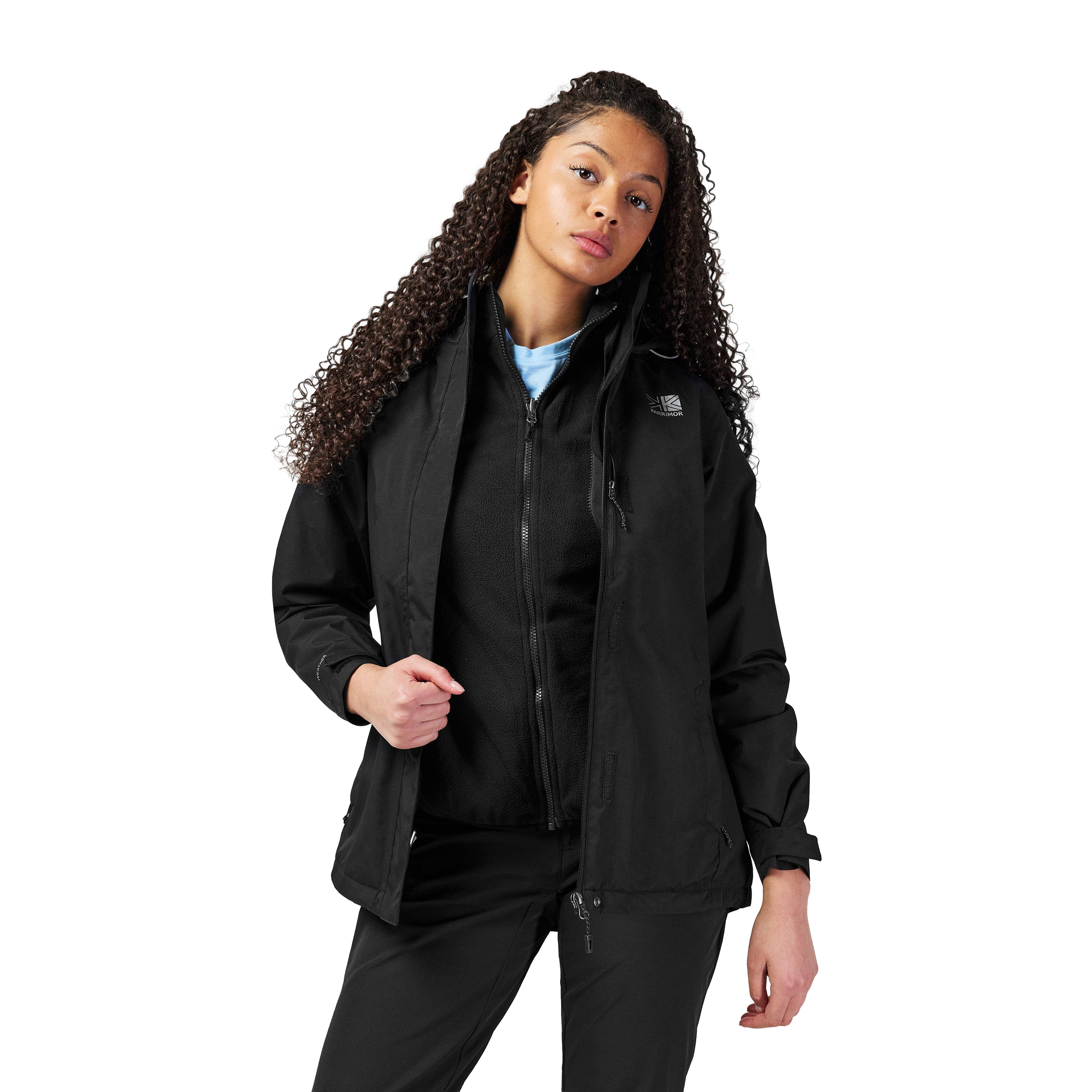 Karrimor Womens 3 in1 (Waterproof) Jacket Black | Sports Direct