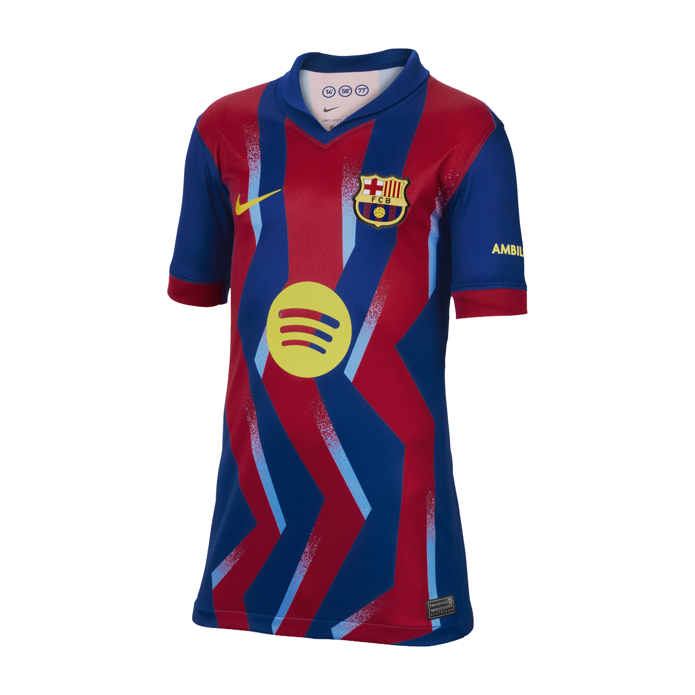 Nike Kids Barcelona 25/26 Stadium Fourth Replica Football Jersey