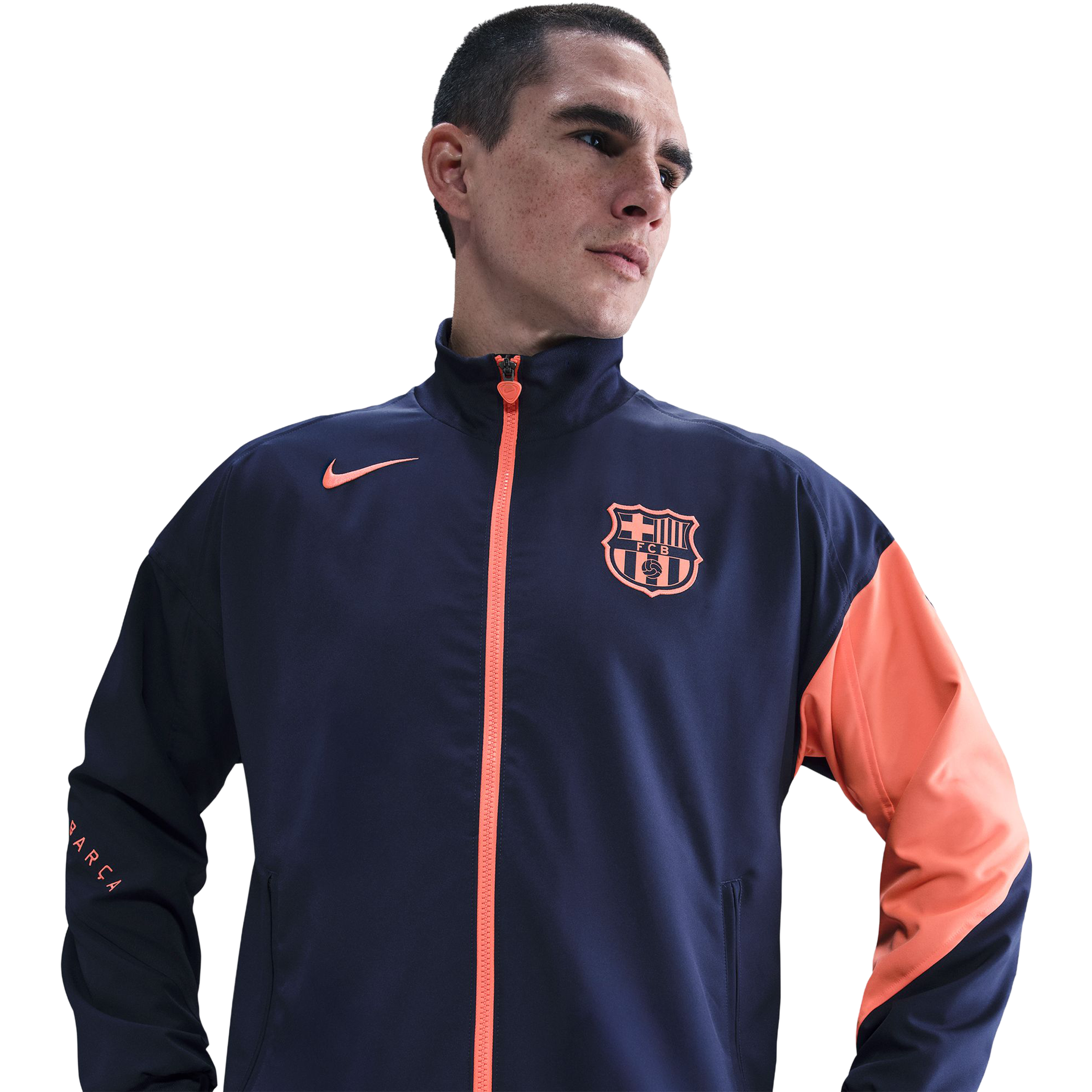 Nike Mens Barcelona Dri-FIT Total 90 Anthem Jacket Midnight Navy