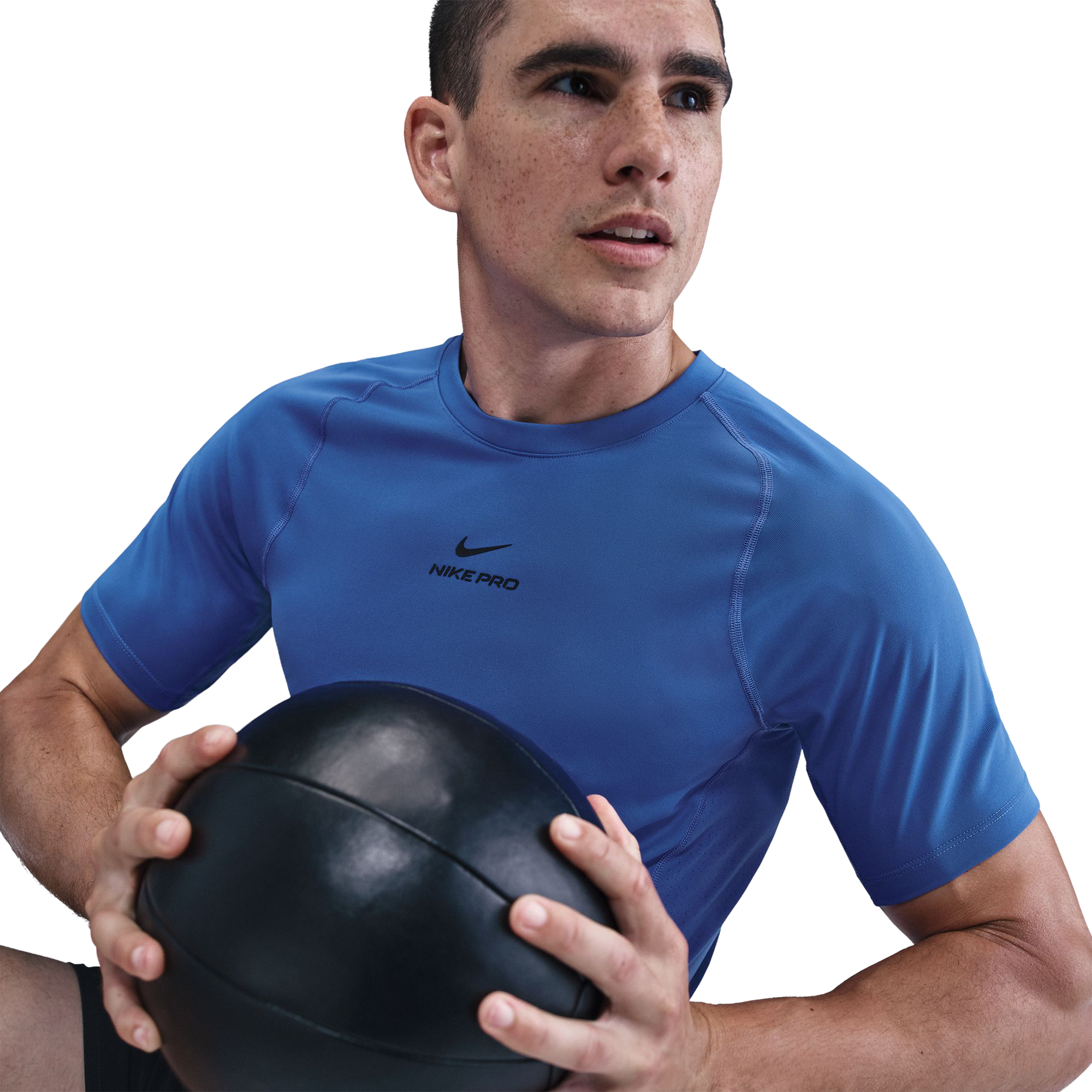 Nike Mens Pro Training Dri-FIT Short-Sleeve Top Comet Blue/(Black
