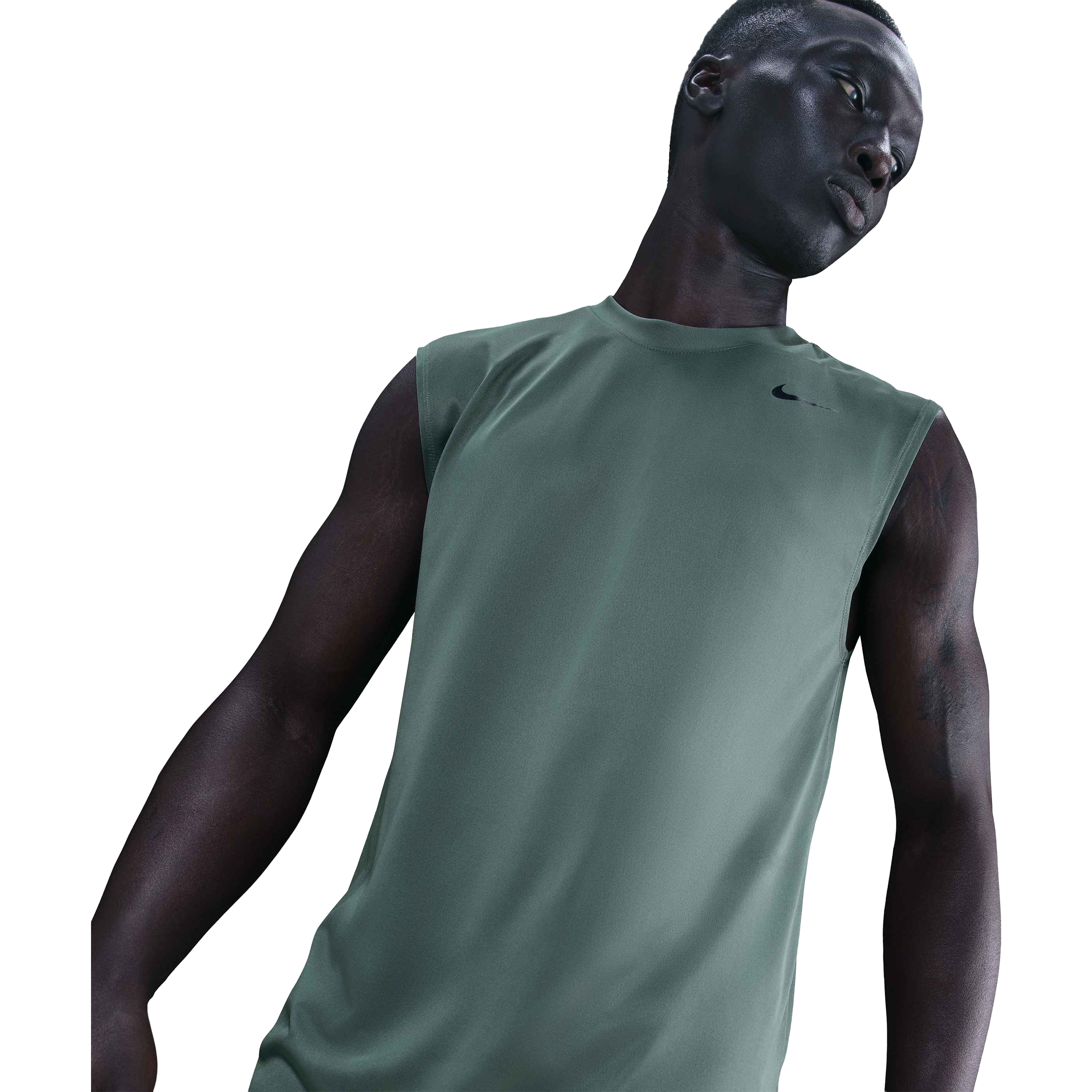 Nike Mens Legend Dri-FIT Sleeveless Training Tank Top Clay Green