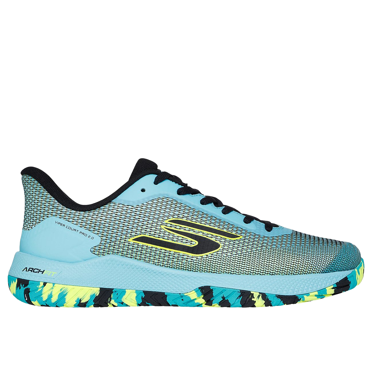 Skechers Mens Viper Court Pro 2.0 Pickleball Shoes Aqua  display picture 2