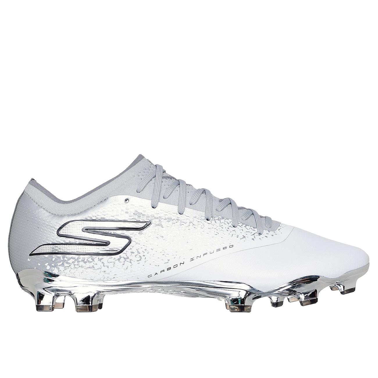 Skechers Mens Razor 1.5 Elite (FG) Football Boots White Silver