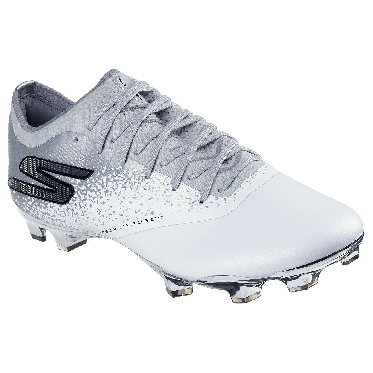 Skechers Mens Razor 1.5 Elite (FG) Football Boots White Silver