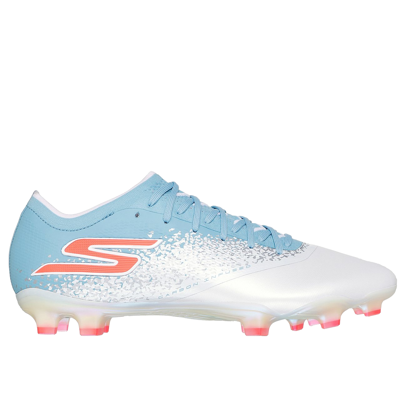 Skechers Mens Razor 1.5 Elite (FG) Football Boots White Turquoise