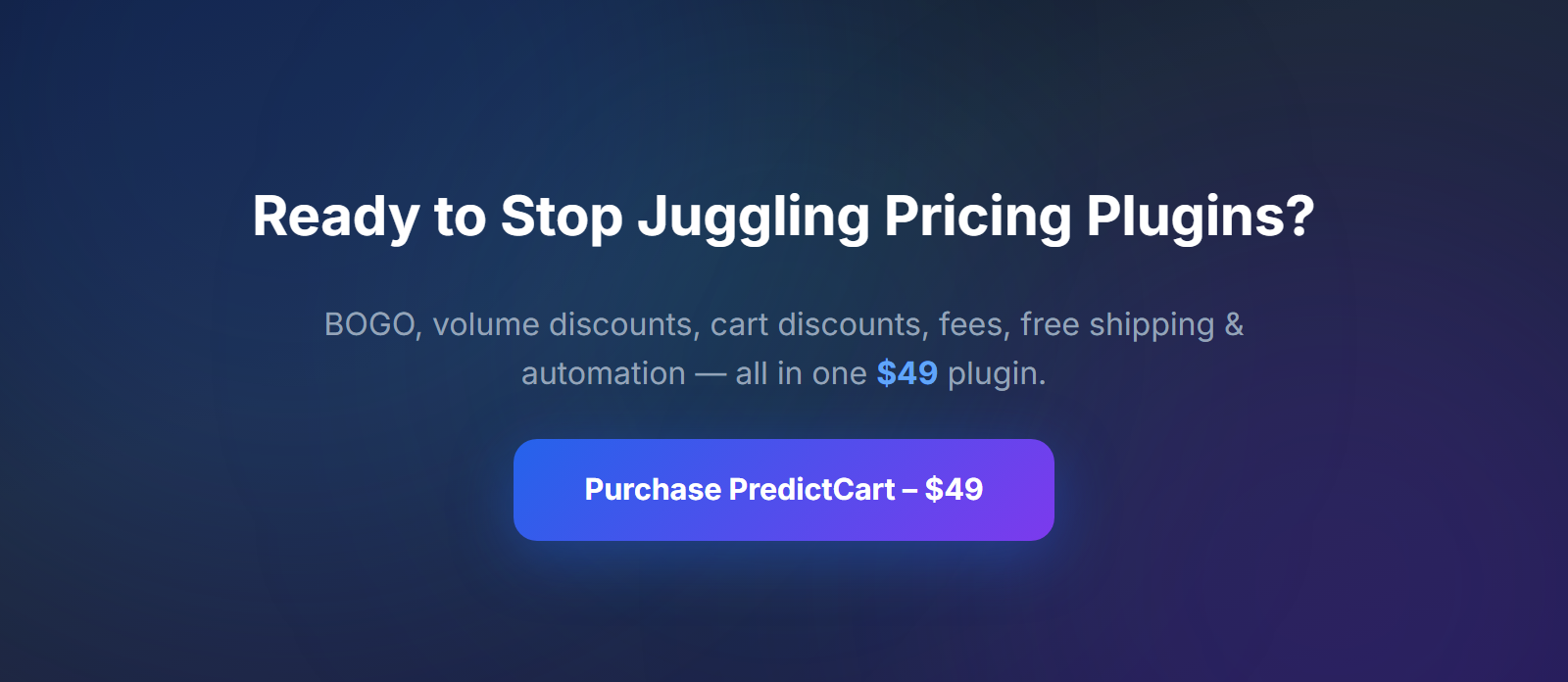 PredictCart - Dynamic Pricing & Discounts for WooCommerce