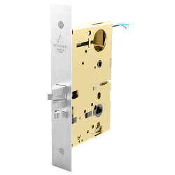 M915XE Motor Drive Electrified Mortise Lock in US26D Satin Chrome