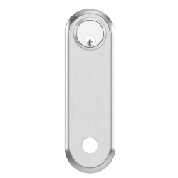 19TE-C Tubular Oval Escutcheon with Cylinder Rose