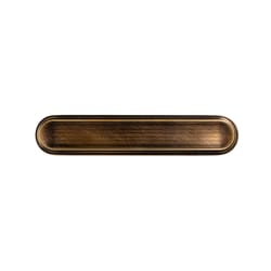 Thom FIlicia For Accurate Carrera Round Cabinet Pull TB Tarnished Brass Front View