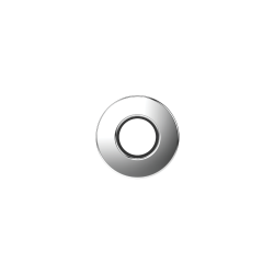 Invisible Thimble Rose (JAM.ITR) on white background — minimal ring-form rose with a near-flush profile that recedes into the door surface