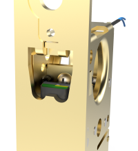 Accurate Lock & Hardware M8700E/M8800E Motor Drive Narrow Backset Electrified  Mortise Lock