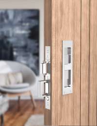 Vantage Pocket Door Sets Exposed Fasteners in Environment