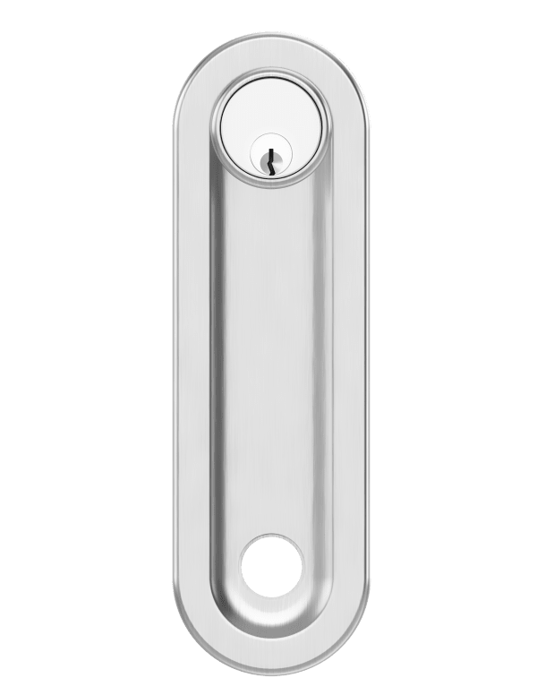 20TE-C Tubular Oval Escutcheon with Cylinder Rose