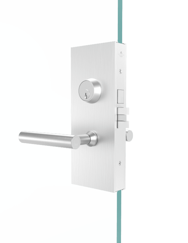 G87 Glass Patch Mortise Set for Swinging Doors