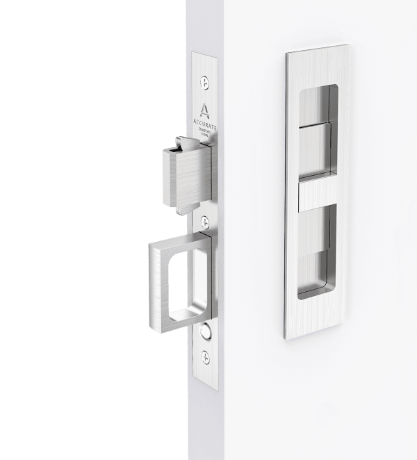 Vantage Invisi-Mount Pocket Door Set Thumb Turn Side