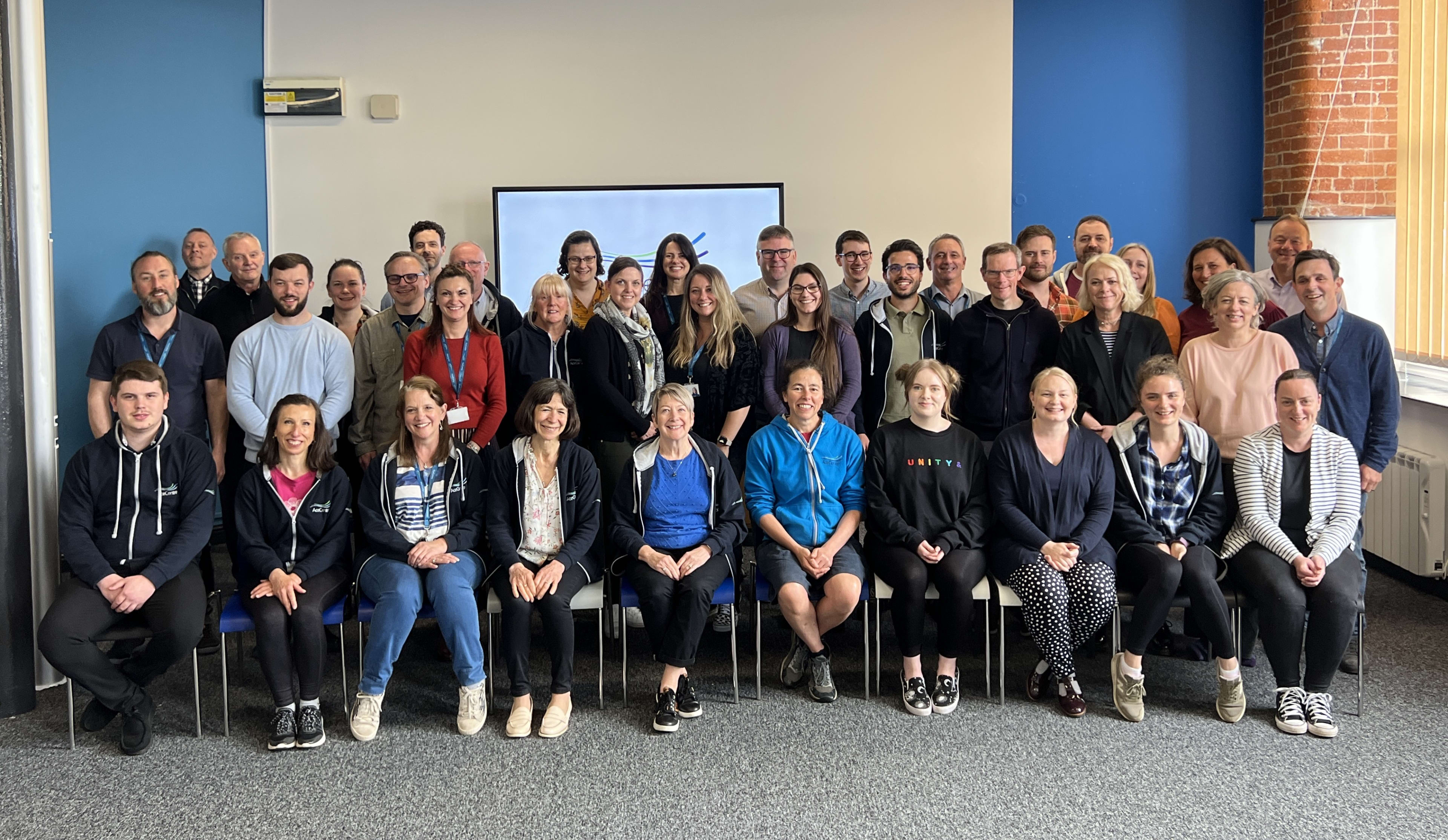 A group photo of Ace Centre staff
