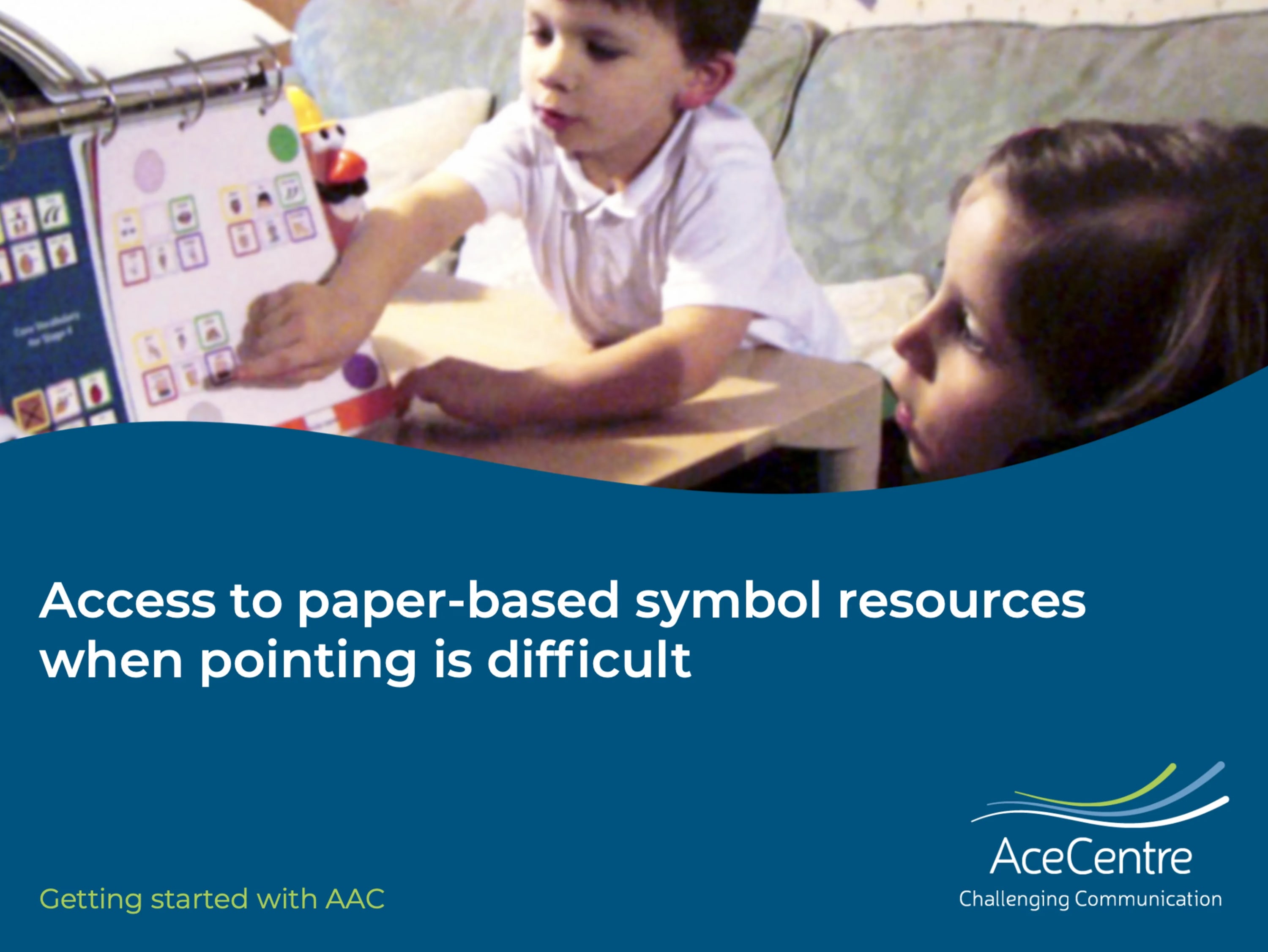 An thumbnail for the post: Access to paper-based symbol resources when pointing is difficult