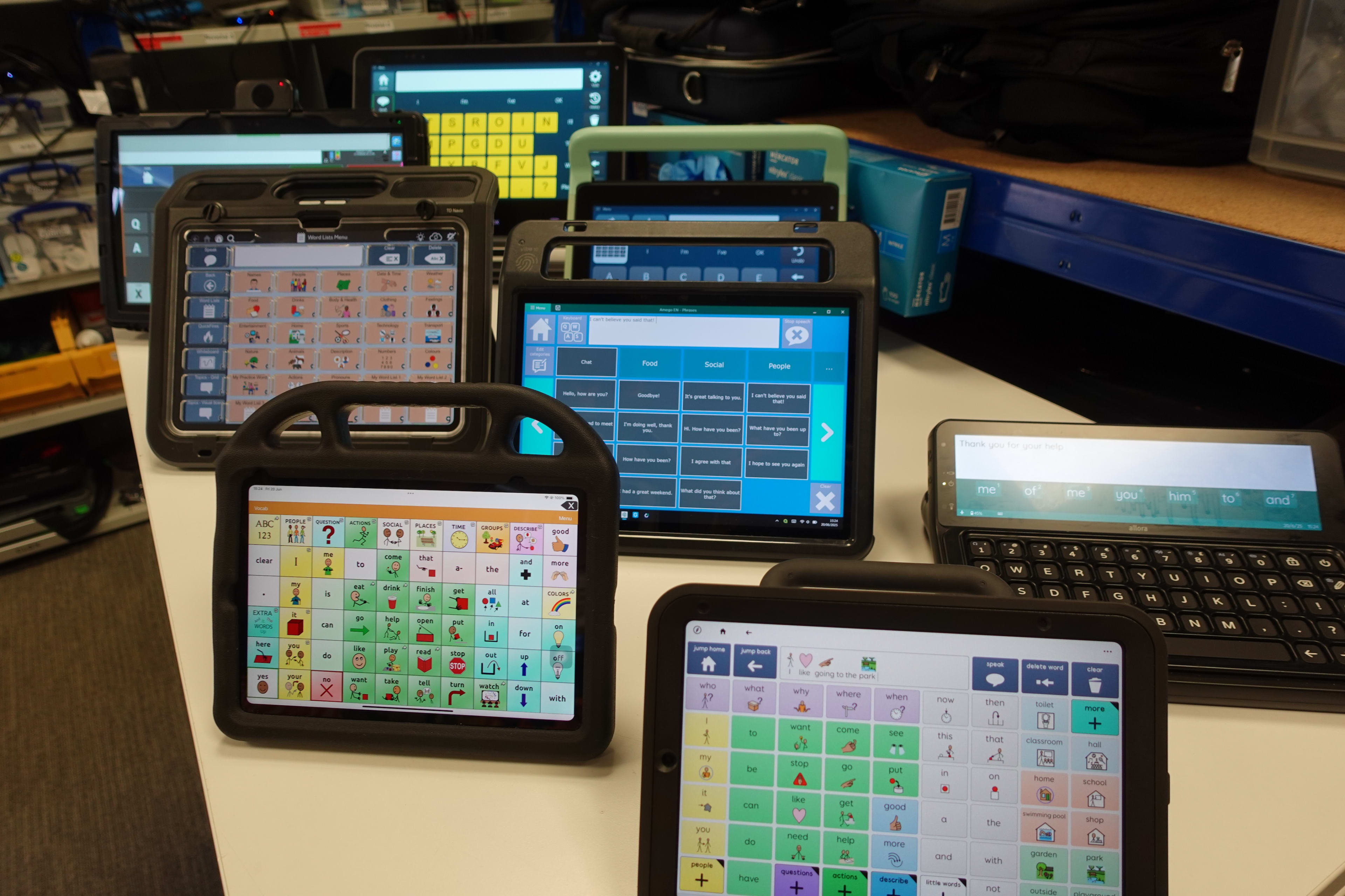 A client communicating