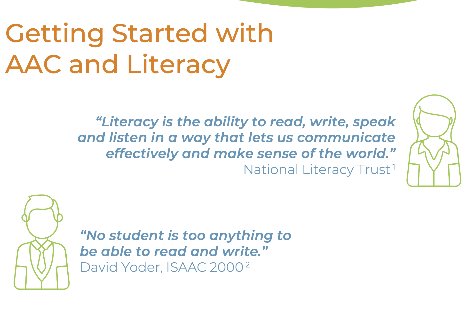 An thumbnail for the post: Getting Started with AAC and Literacy