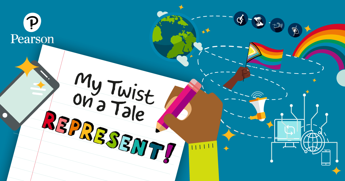 An thumbnail for the post: Pearson’s My Twist on a Tale: Represent! Writing Competition