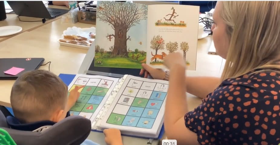 An thumbnail for the post: Supporting Literacy with AAC