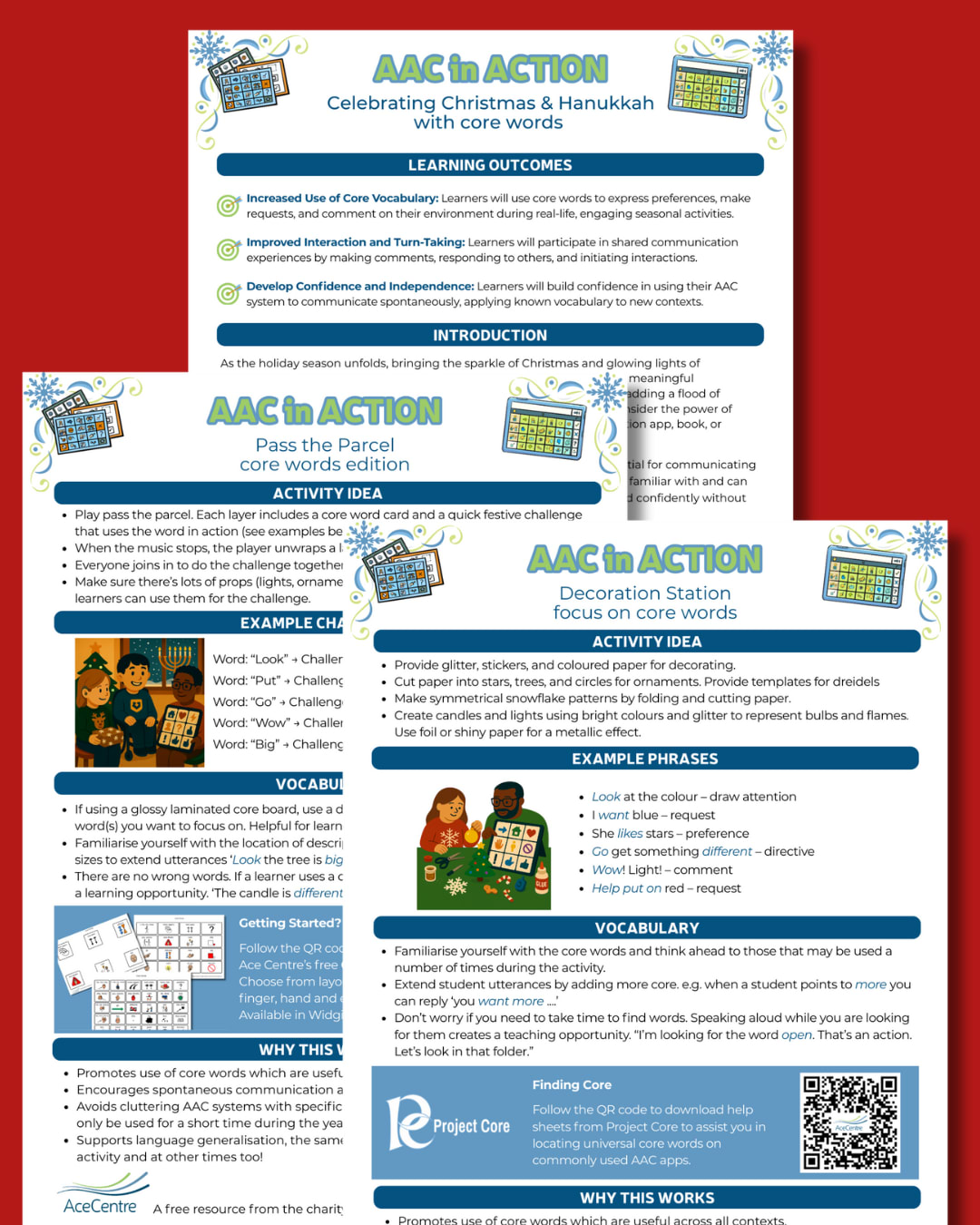 An thumbnail for the post: AAC in Action: Festive Season