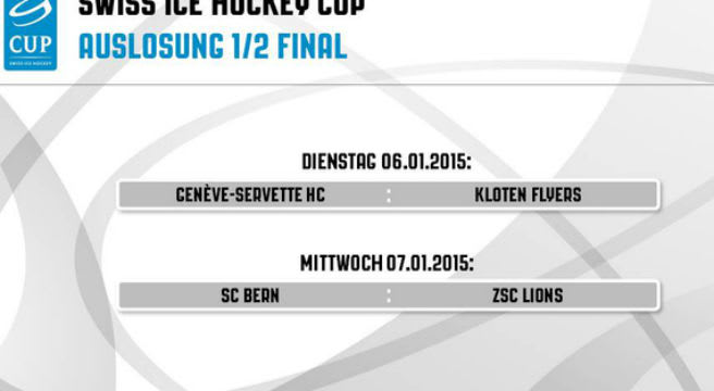 Grosse Kracher im Halbfinal des Swiss Ice Hockey Cup