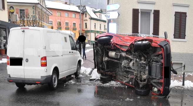Lieferwagen-Unfall in Schaan