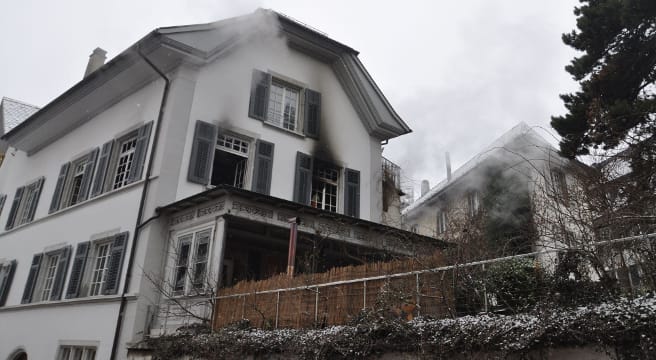 Wohnhaus in Solothurner Altstadt fängt Feuer