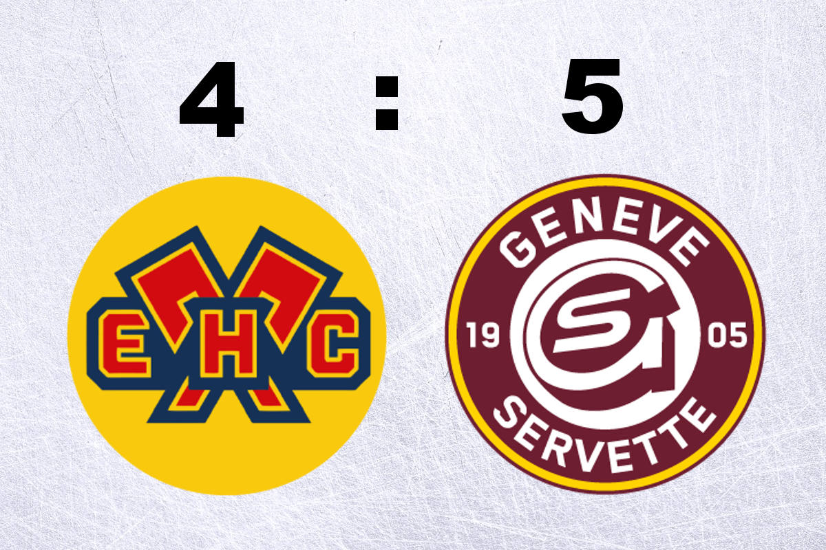 Genf-Servette schlägt den EHC Biel in letzter Minute
