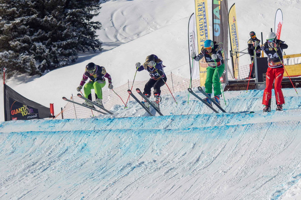 Ski- und Boardercross Rennen am Flumserberg