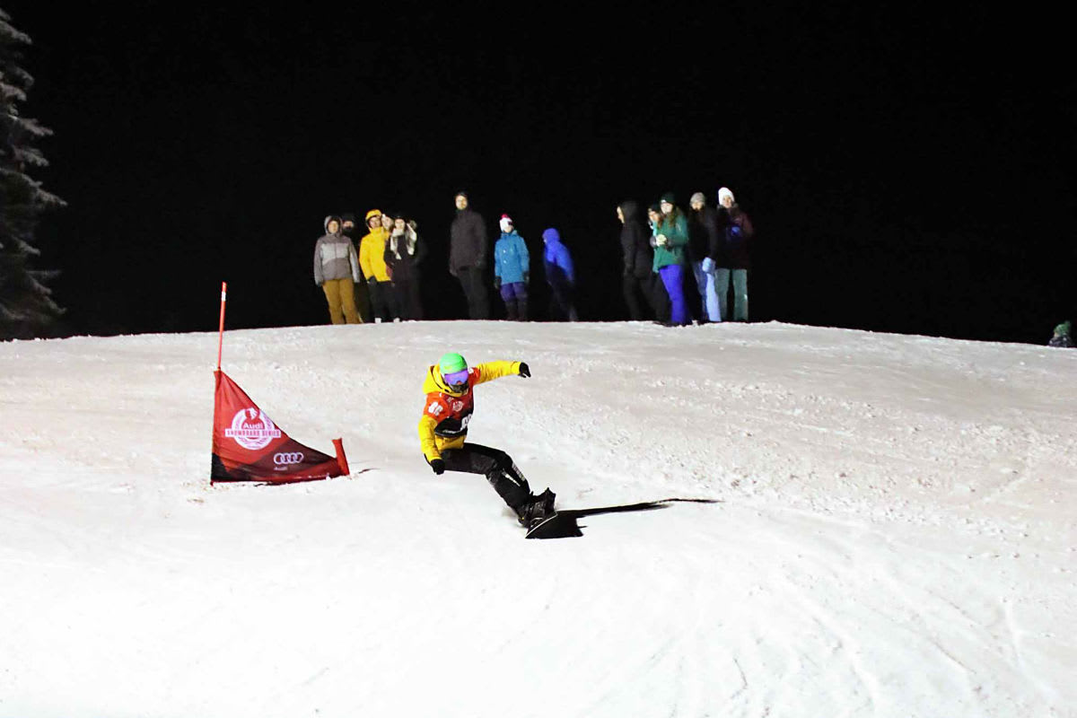 Alpin Snowboard Riesenslalom am Flumserberg