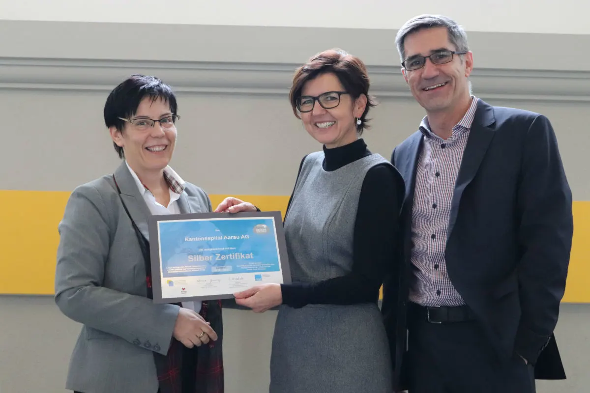 Silber für rauchfreies Kantonsspital Aarau