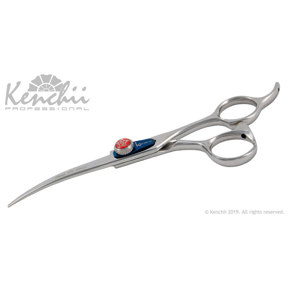 Kenchii Five Star Offset Curved Shears Ace Grooming Supply