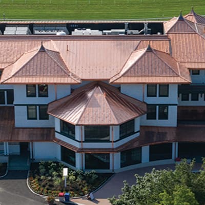 ATAS Copper Roof Crowns The New Saratoga Racetrack Club