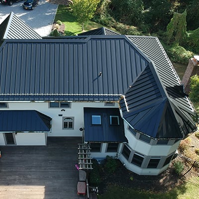 Aluminium Dutch Seam Metal Roofing On Long Island Shore Home Wins First Place