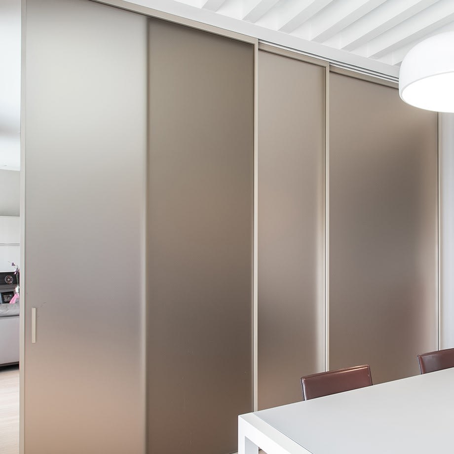 Telescopic Glass Door